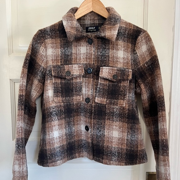 Cropped plaid jacket - Picture 1 of 5